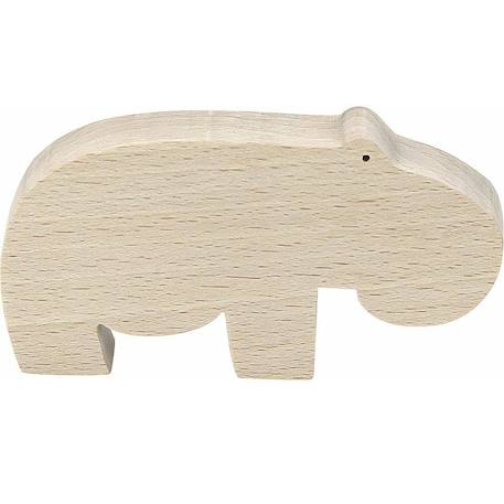 Hippopotame pompon Beige 4 - vertbaudet enfant 
