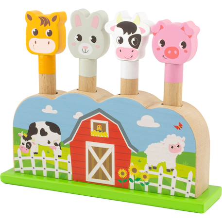 Pop-up animaux de la ferme Beige 1 - vertbaudet enfant 