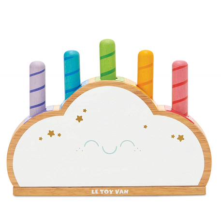 Nuage arc-en-ciel pop-up Blanc 1 - vertbaudet enfant 