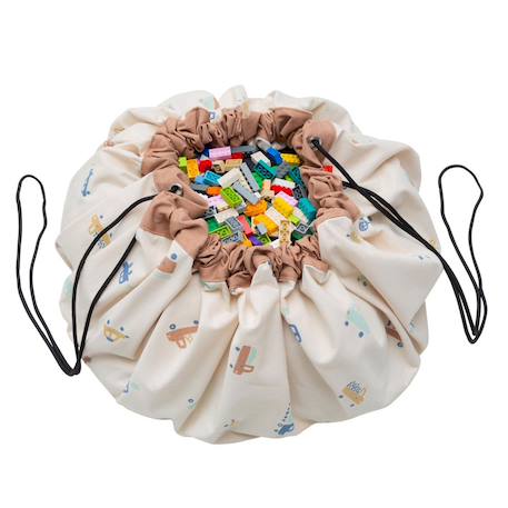 Tapis et sac de rangement big cars Multi-coloured 1 - vertbaudet enfant 