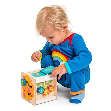 Petit cube d'activités Beige 4 - vertbaudet enfant 