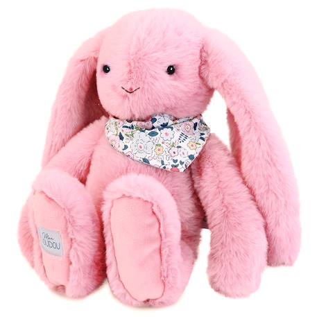 Peluche lapin fleurette 35 cm Blanc+Bleu+Orange+Rose+Vert 20 - vertbaudet enfant 