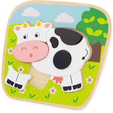 Puzzle vache Vert 1 - vertbaudet enfant 