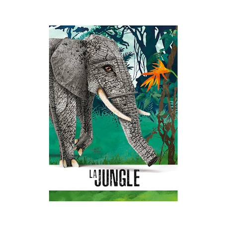 La jungle - l'éléphant 3d Vert 2 - vertbaudet enfant 