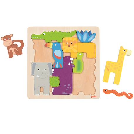 Puzzle safari Beige 2 - vertbaudet enfant 