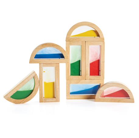 Blocs arc-en-ciel - sable Beige 1 - vertbaudet enfant 