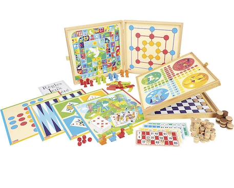 Coffret jeux de société 150 règles Beige 4 - vertbaudet enfant 