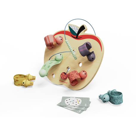 Jeu éducatif vers de pomme Beige 1 - vertbaudet enfant 