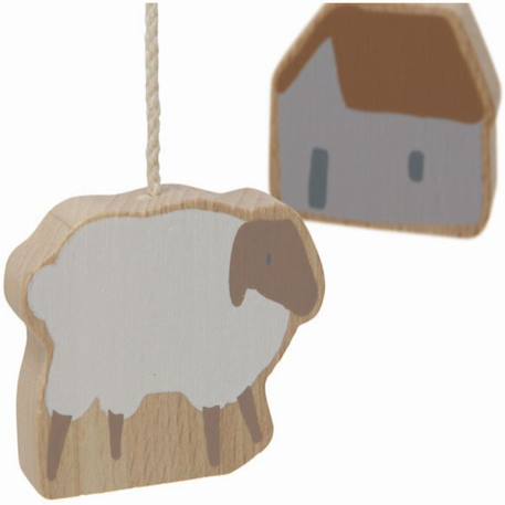 Mobile farm en bois Marron 2 - vertbaudet enfant 