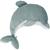 Peluche apaisante évolutive dauphin Vert d'eau, blanc, bleu 1 - vertbaudet enfant 