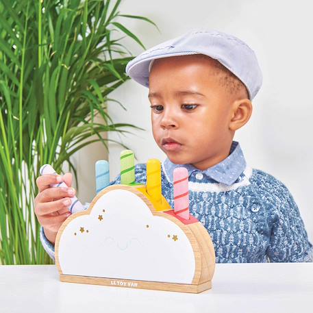 Nuage arc-en-ciel pop-up Blanc 3 - vertbaudet enfant 