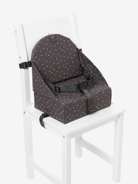 Rehausseur de chaise beige imprimé+Cherry+dans les bois+green forest+gris+Minisaurus+Mon coeur+Oies+rayé blanc 25 - vertbaudet enfant 