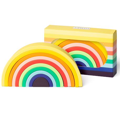 Arc-en-ciel en silicone multicolore Jaune 6 - vertbaudet enfant 
