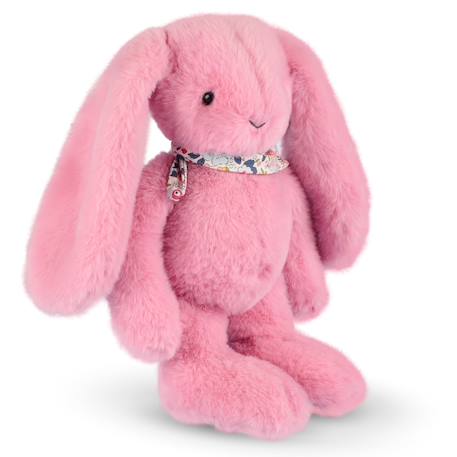 Peluche lapin fleurette 35 cm Blanc+Bleu+Orange+Rose+Vert 21 - vertbaudet enfant 
