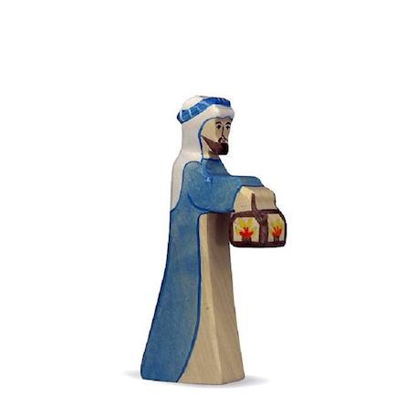 Figurine crèche de noël - berger avec lampe 2 Bleu 1 - vertbaudet enfant 