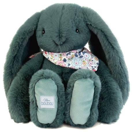 Peluche lapin fleurette 35 cm Blanc+Bleu+Orange+Rose+Vert 25 - vertbaudet enfant 