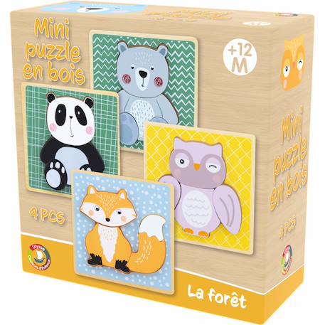 Mini-puzzles forêt Beige 1 - vertbaudet enfant 