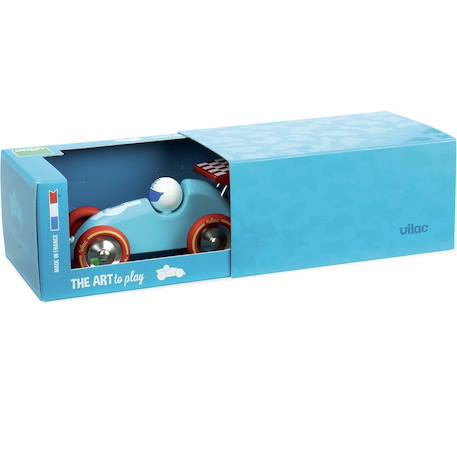 Voiture de course à tirer Bleu 3 - vertbaudet enfant 