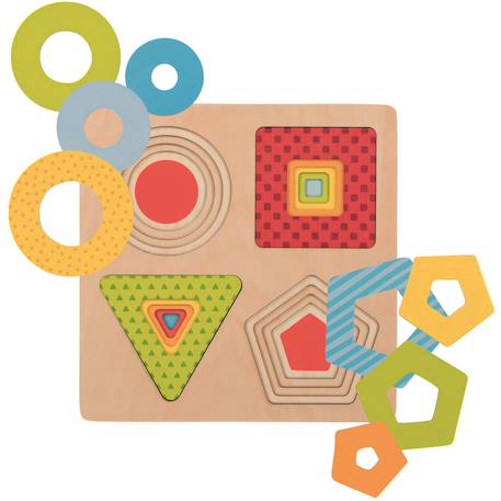 Puzzle à formes Beige 1 - vertbaudet enfant 