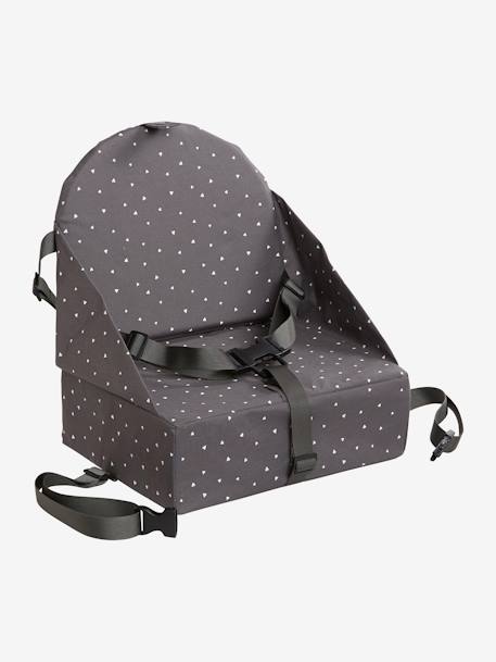 Rehausseur de chaise beige imprimé+Cherry+dans les bois+green forest+gris+Minisaurus+Mon coeur+Oies+rayé blanc 26 - vertbaudet enfant 