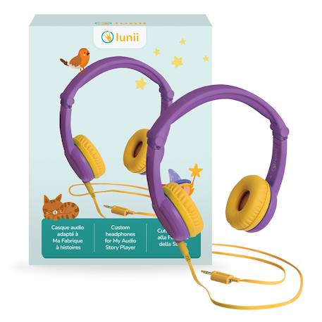 Casque audio - compatible avec Ma Fabrique à Histoires - pour enfants dès 3 ans Bleu+Violet 12 - vertbaudet enfant 