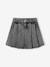 Jupe fille en jean plissée denim gris+stone 1 - vertbaudet enfant 