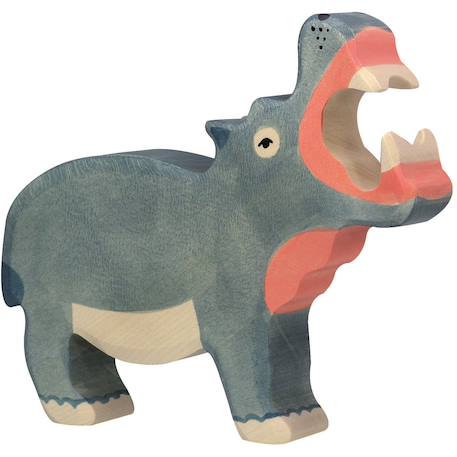 Figurine hippopotame Gris 2 - vertbaudet enfant 