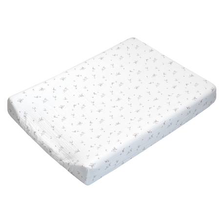 Set housse de matelas à langer et tapis de change Melody, blanc imprimé minimaliste+Safari, vert, gris, blanc+Sidonia, beige, écru, blanc 3 - vertbaudet enfant 