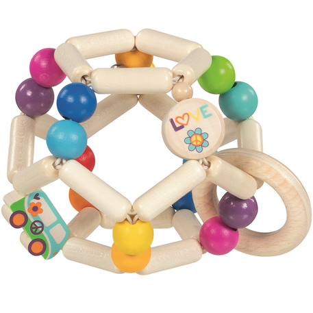 Hochet balle flexible van arc-en-ciel Beige 1 - vertbaudet enfant 