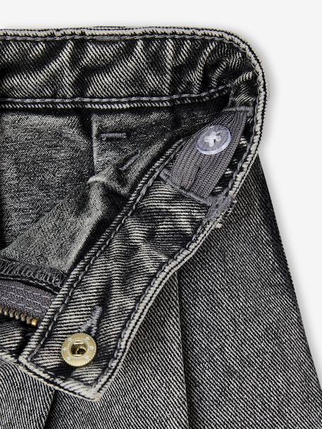 Jupe fille en jean plissée denim gris+stone 3 - vertbaudet enfant 