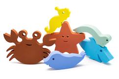 Jouet-Premier âge-Waterfun set - 6 animaux