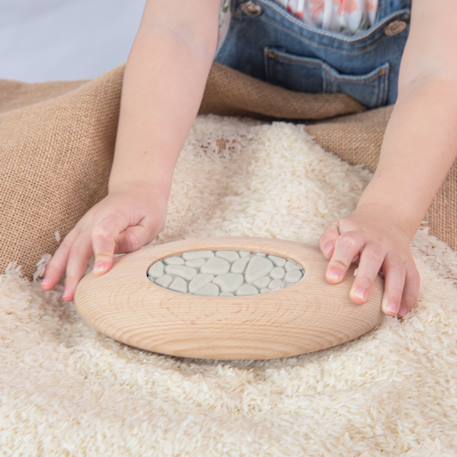 Galets sensoriels à empiler Beige 3 - vertbaudet enfant 