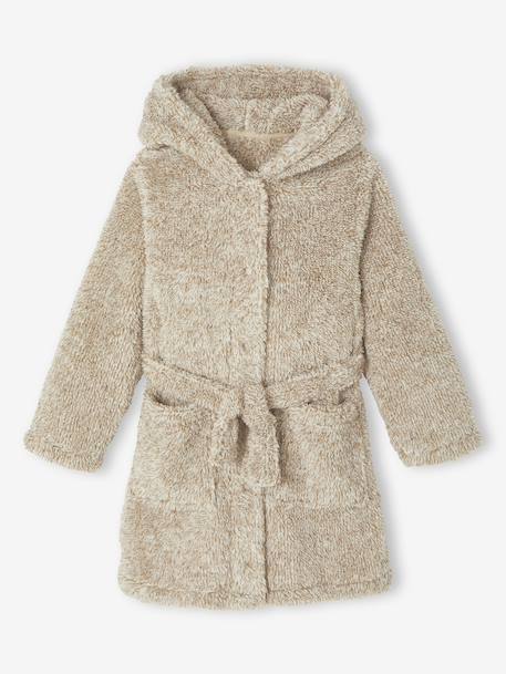 Robe de chambre capuche ours garçon écru 4 - vertbaudet enfant 