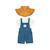 Costume de fermier pour poupées de 38 cm Bleu 1 - vertbaudet enfant 