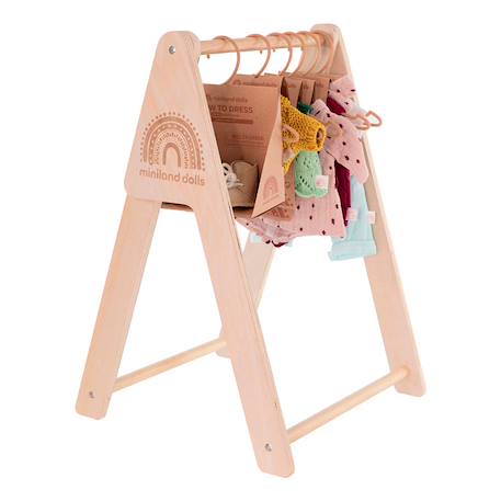 Porte-manteau miniland dolls Bois 2 - vertbaudet enfant 
