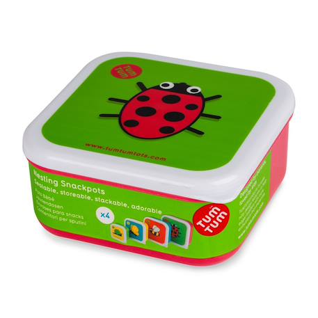 Lot de 4 boites gigognes ladybird Multicolore 5 - vertbaudet enfant 
