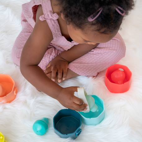Jeu de tri avec pinces et troncs Vert 4 - vertbaudet enfant 