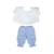 Blouse et pantalon dété pour poupée de 38 cm Bleu 1 - vertbaudet enfant 