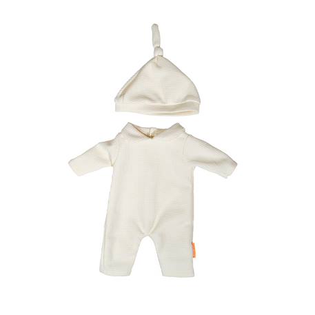 Pyjama beige avec chapeau pour poupée 38cm Beige 1 - vertbaudet enfant 