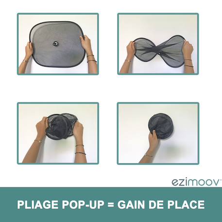 Lot de 2 pare-soleil à ventouse ezi sun stopper Noir 5 - vertbaudet enfant 