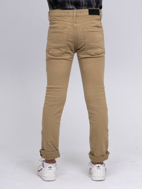 Pantalon 5 poches vaas garçon Beige+Bleu marine+Bordeaux+Kaki+Marron+Rouge brique+Vert 2 - vertbaudet enfant 