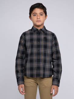 -Chemise manches longues carreaux tonka garçon