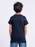 T-shirt manches courtes col rond pur coton numilan garçon Bleu marine 2 - vertbaudet enfant 