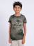 T-shirt manches courtes col rond pur coton nabane garçon Beige+Jaune+Kaki 9 - vertbaudet enfant 