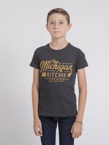 Garçon-T-shirt col rond pur coton joultix garçon