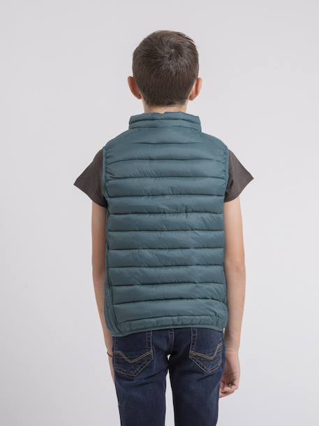 Doudoune sans manche zernes garçon ii Bleu acier+Bleu marine+Gris clair+Noir+Vert foret 18 - vertbaudet enfant 