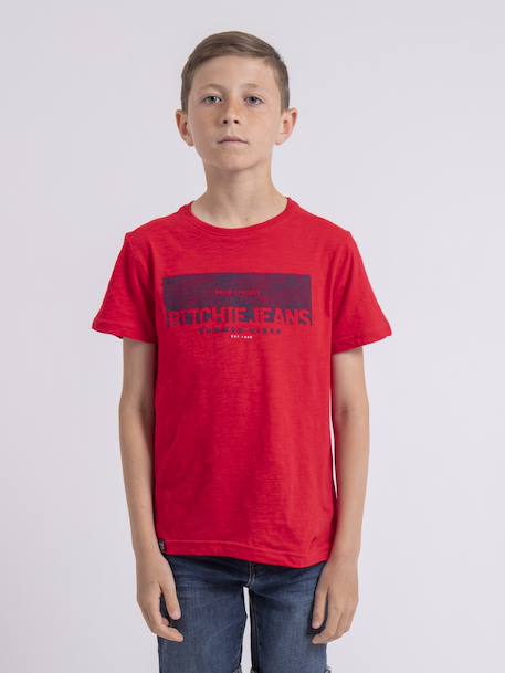 Garçon-T-shirt col rond pur coton notelox garçon