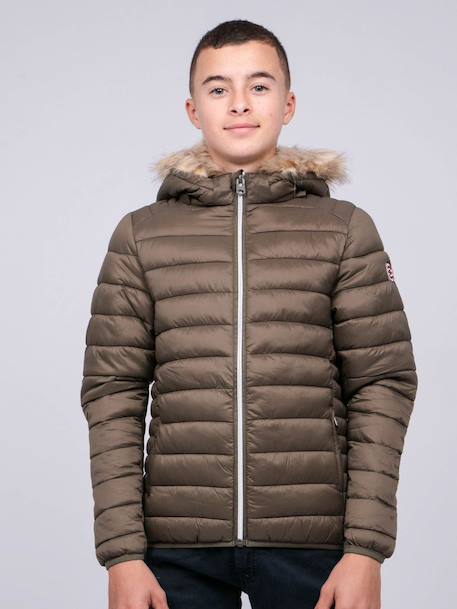 Doudoune capuche ziltou garçon Bleu marine+Kaki 5 - vertbaudet enfant 