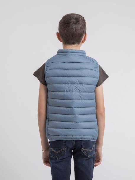 Doudoune sans manche zernes garçon ii Bleu acier+Bleu marine+Gris clair+Noir+Vert foret 2 - vertbaudet enfant 