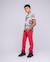 T-shirt col rond pur coton motifs nalko garçon Beige+Kaki 4 - vertbaudet enfant 